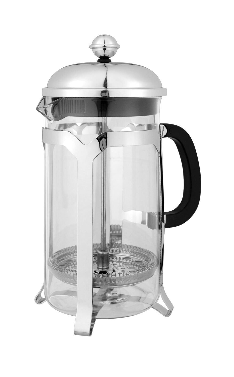 Avanti 1L/8-Cup Domo Café Press Coffee Plunger - Stainless Steel French Press