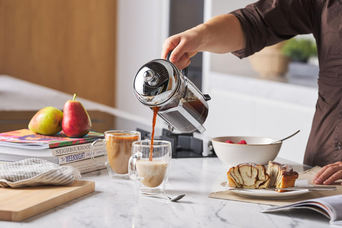 Avanti 1L/8-Cup Domo Café Press Coffee Plunger - Stainless Steel French Press