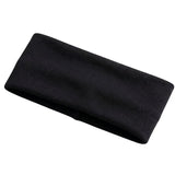 Black Sports Headband - 8cm Elastic Stretch Hair Band (Yoga/Gym)