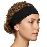 Black Sports Headband - 8cm Elastic Stretch Hair Band (Yoga/Gym)