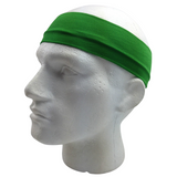 PLAIN HEADBAND Elastic Stretch Sports Yoga Hair Band Unisex 8cm Wide Wrap - Yellow