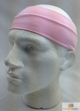 PLAIN HEADBAND Elastic Stretch Sports Yoga Hair Band Unisex 8cm Wide Wrap