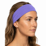 Purple Sports Headband - 8cm Elastic Stretch Hair Band (Yoga/Gym)
