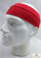 PLAIN HEADBAND Elastic Stretch Sports Yoga Hair Band Unisex 8cm Wide Wrap