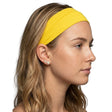Yellow Sports Headband - 8cm Elastic Stretch Hair Band (Yoga/Gym)
