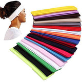 3x Hot Pink Sports Headband Pack - 8cm Elastic Stretch Hair Band (Yoga/Gym)