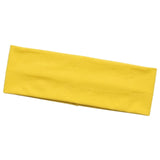 3x Yellow Sports Headband Pack - 8cm Elastic Stretch Hair Band (Yoga/Gym)