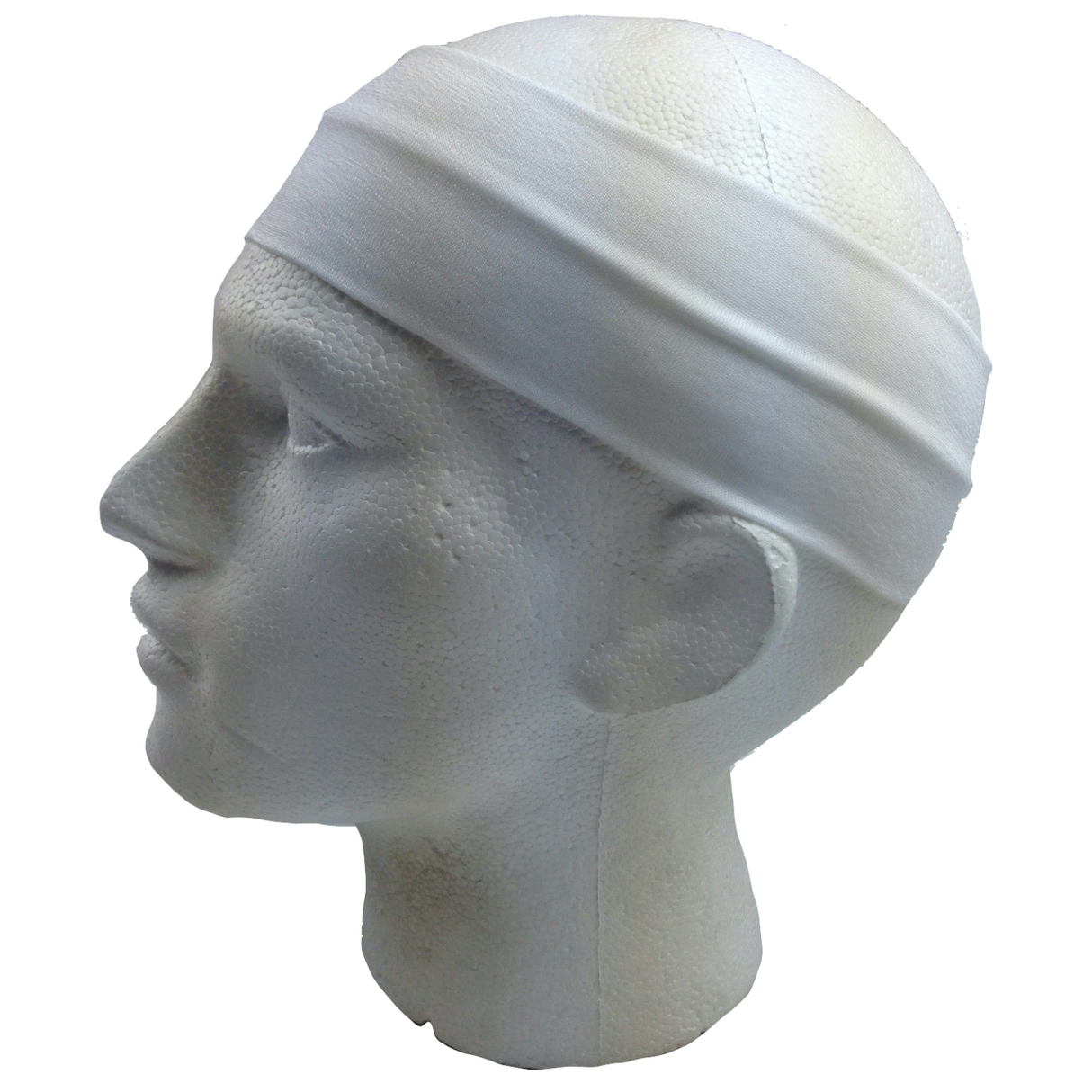 2pc Black & White Sports Headband Set - 8cm Elastic Stretch Hair Band (Yoga/Gym)