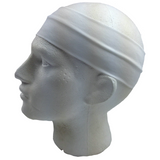 2pc Black & White Sports Headband Set - 8cm Elastic Stretch Hair Band (Yoga/Gym)