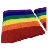 2x Rainbow Wristbands - Gay/Lesbian Pride/LGBTQ+/Mardi Gras Party Accessory