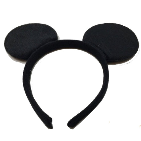 12x Black Mouse Headband Bulk Pack -  Animal Halloween/Party Costume Hair Band