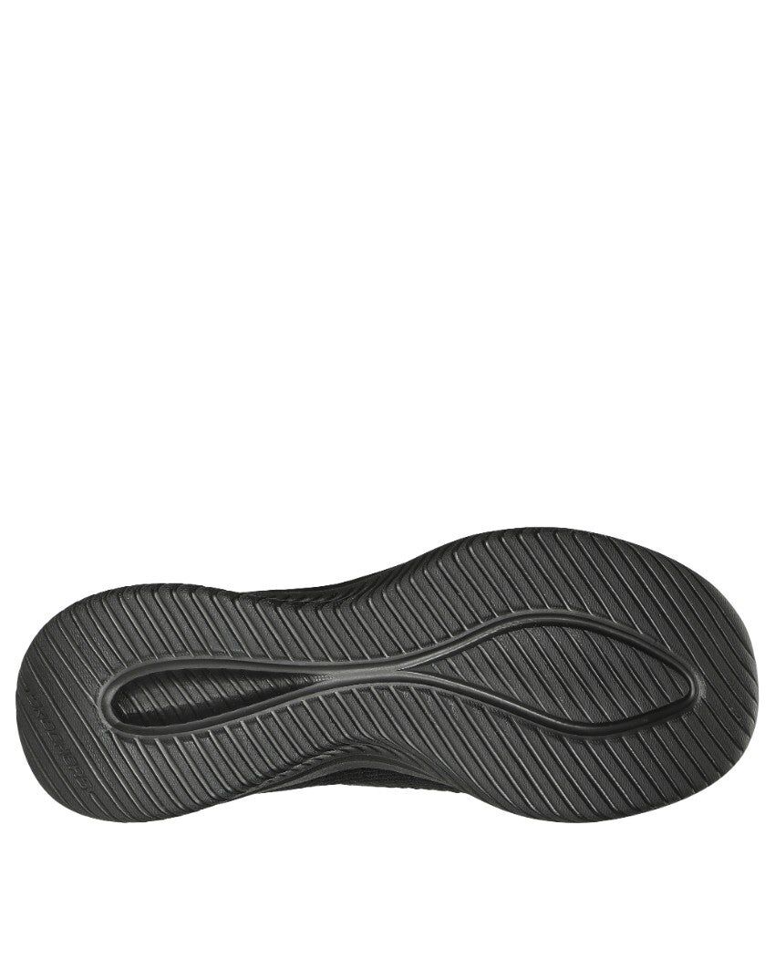 Skechers Womens Ultra Flex 3.0 Cozy Streak Slip On Shoes in Black