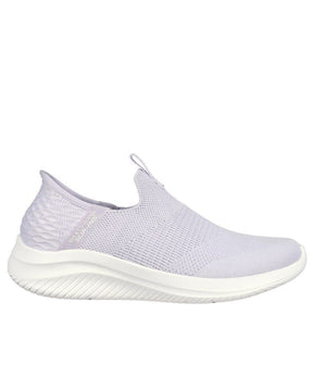 Skechers Womens Ultra Flex 3.0 Cozy Streak Slip On Shoes in Lavender