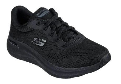 Skechers Womens Arch Fit 2.0 Big League Sneakers - Black/Black