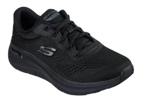 Skechers Womens Arch Fit 2.0 Big League Shoes Sneakers in Black/Black - US 11