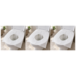 30x Disposable Flushable Toilet Seat Covers Pack - White (Sanitary & Hygienic)