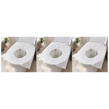 30x Disposable Flushable Toilet Seat Covers Pack - White (Sanitary & Hygienic)