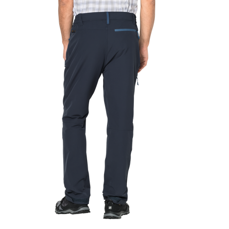 Jack Wolfskin Activate XT Mens Softshell Hiking Pants - Night Blue (PFC Free Trekking Trousers)