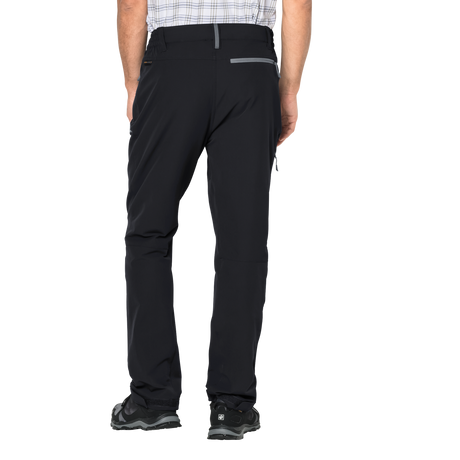 Jack Wolfskin Activate XT Mens Softshell Hiking Pants - Black (PFC Free Trekking Trousers)