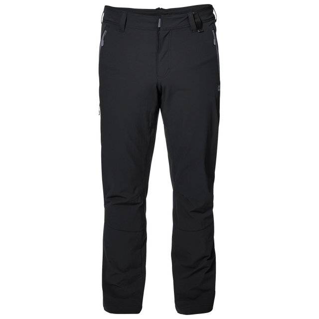 Jack Wolfskin Activate XT Mens Softshell Hiking Pants - Black (PFC Free Trekking Trousers)