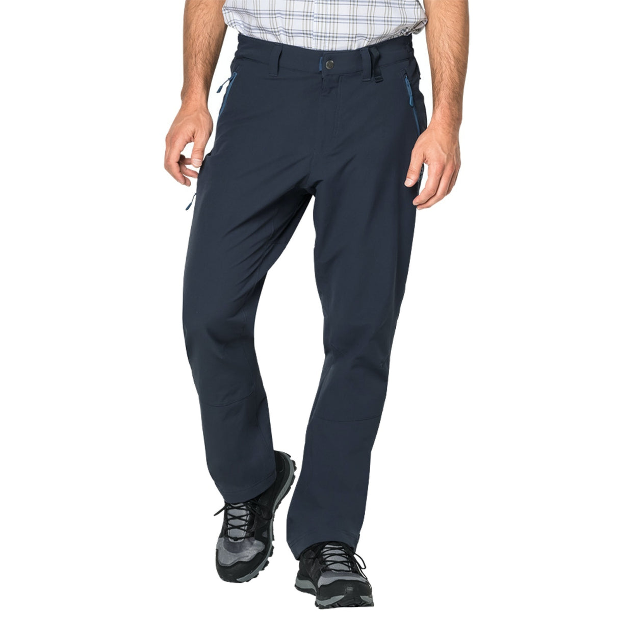 Jack Wolfskin Mens Activate XT Pants Trousers PFC Free Softshell Hiking Trekking - Dark Iron