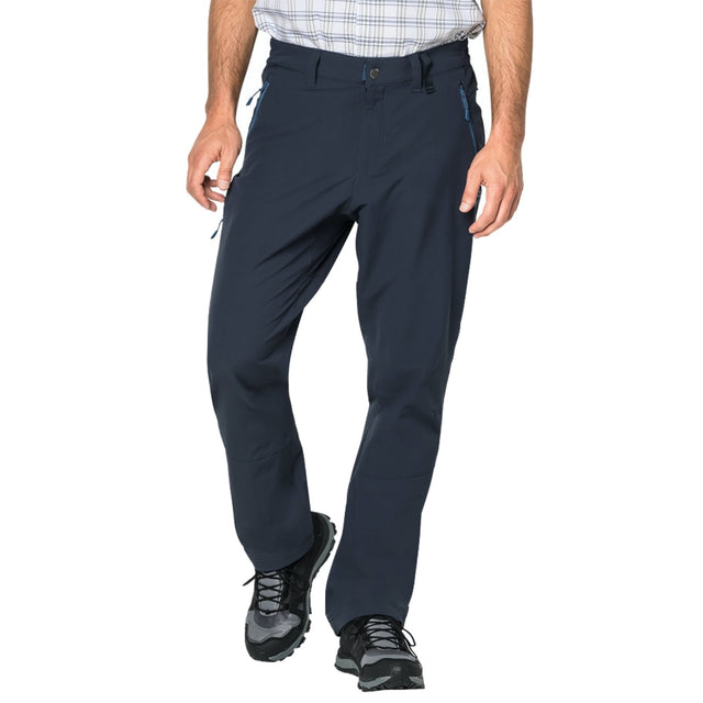 Jack Wolfskin Mens Activate XT Pants Trousers PFC Free Softshell Hiking Trekking - Dark Iron