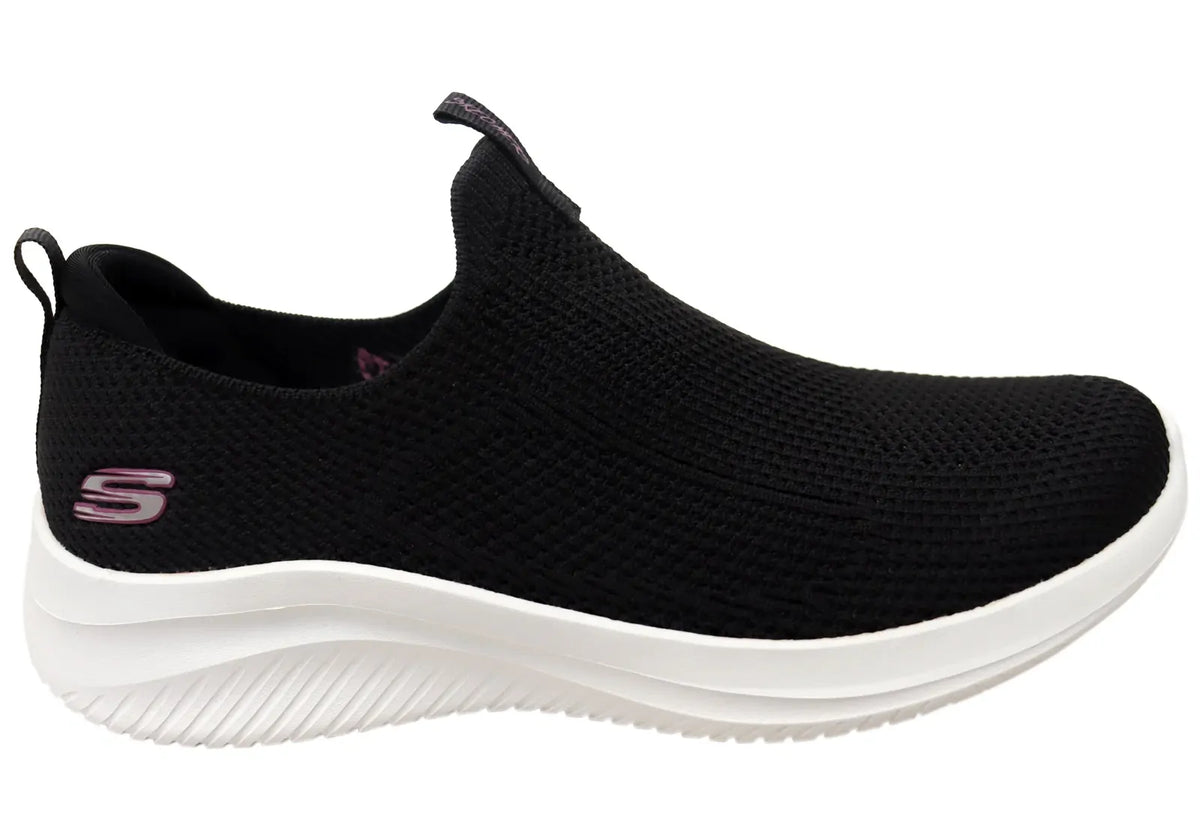 Skechers Ultra Flex 3.0 All Momentum Womens Slip-On Sneakers - Black (Casual Shoes)
