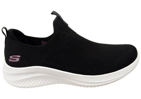 Skechers Ultra Flex 3.0 All Momentum Womens Slip-On Sneakers - Black (Casual Shoes)