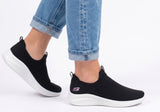 Skechers Ultra Flex 3.0 All Momentum Womens Slip-On Sneakers - Black (Casual Shoes)