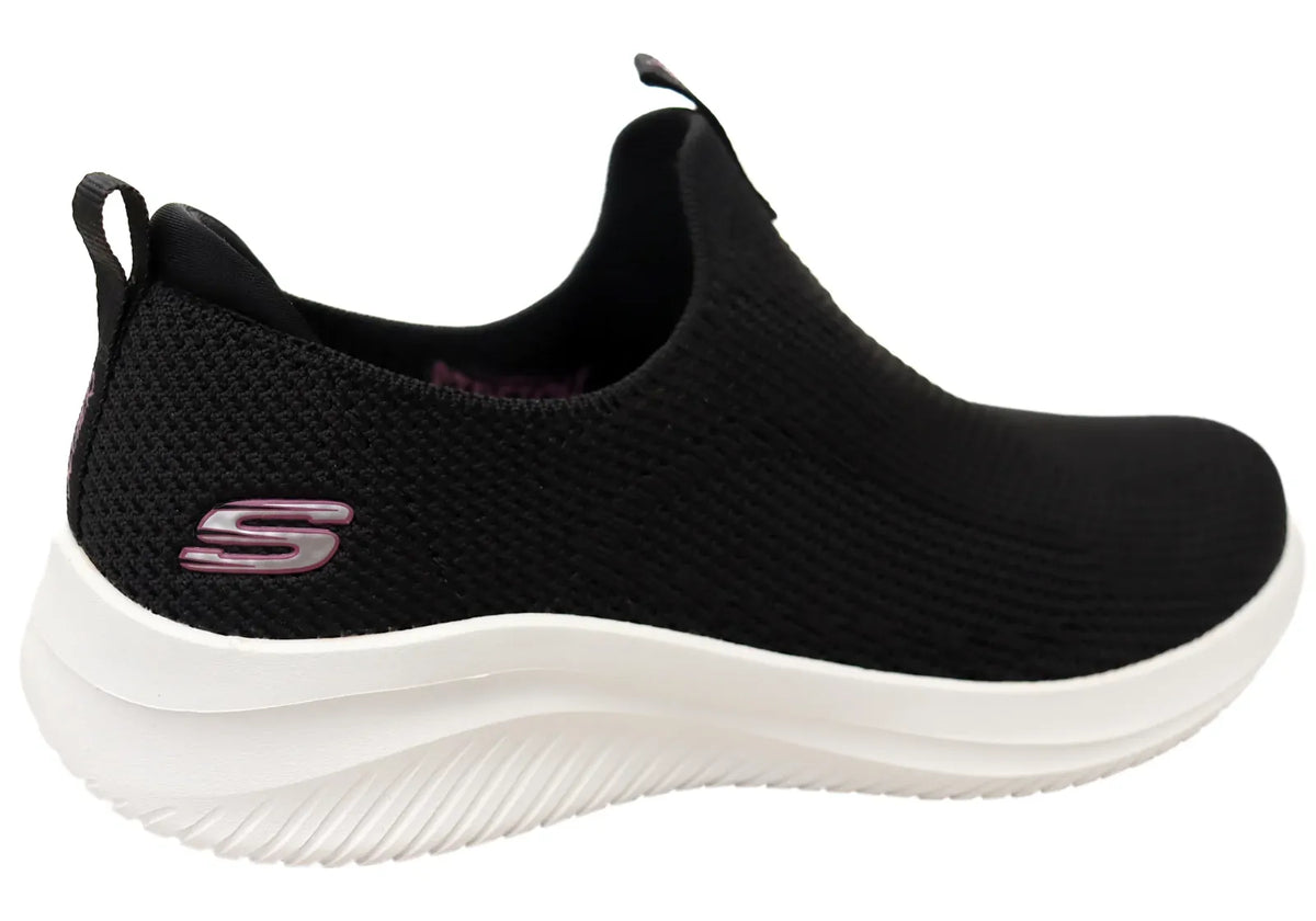 Skechers Ultra Flex 3.0 All Momentum Womens Slip-On Sneakers - Black (Casual Shoes)