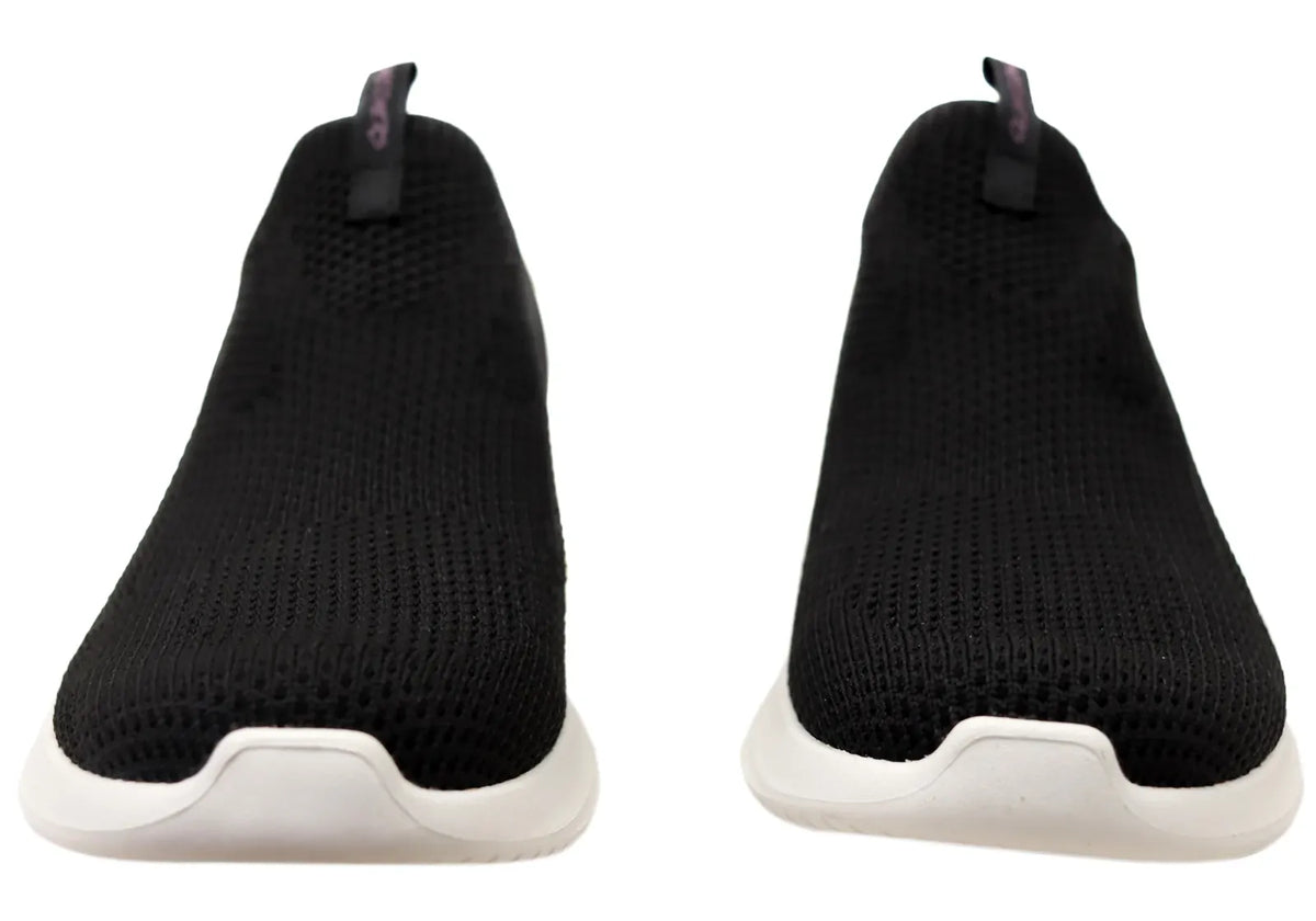 Skechers Ultra Flex 3.0 All Momentum Womens Slip-On Sneakers - Black (Casual Shoes)