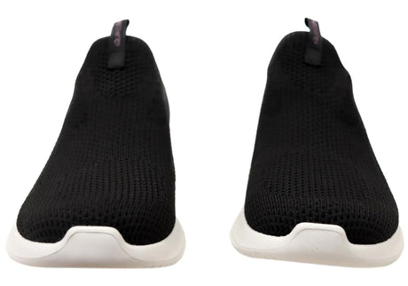 Skechers Ultra Flex 3.0 All Momentum Womens Slip-On Sneakers - Black (Casual Shoes)