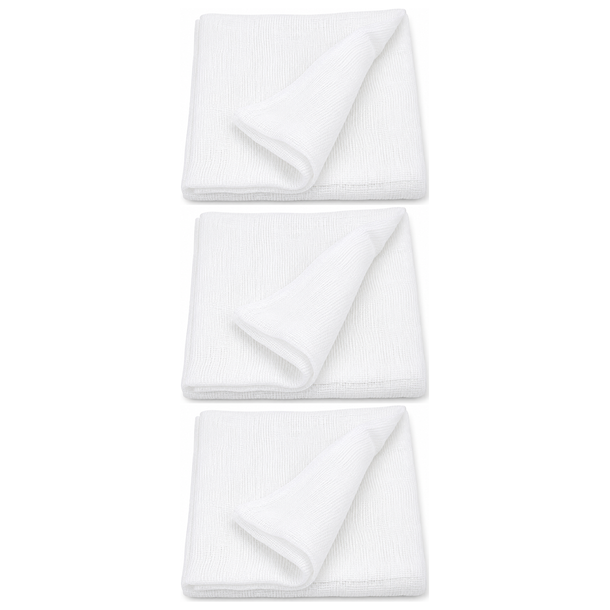 3x Cotton Muslin Cheesecloth Strainer Pack - Soymilk/Tofu/Butter Draining Gauze (91.4x150cm)