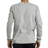 Caterpillar Mens Trademark Banner Long Sleeve T-Shirt Top - Grey