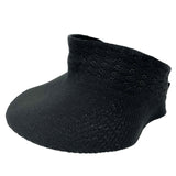 Jacaru 1512 Knitted Roll Up Visor - Foldable & Adjustable (One Size Vegan Friendly)
