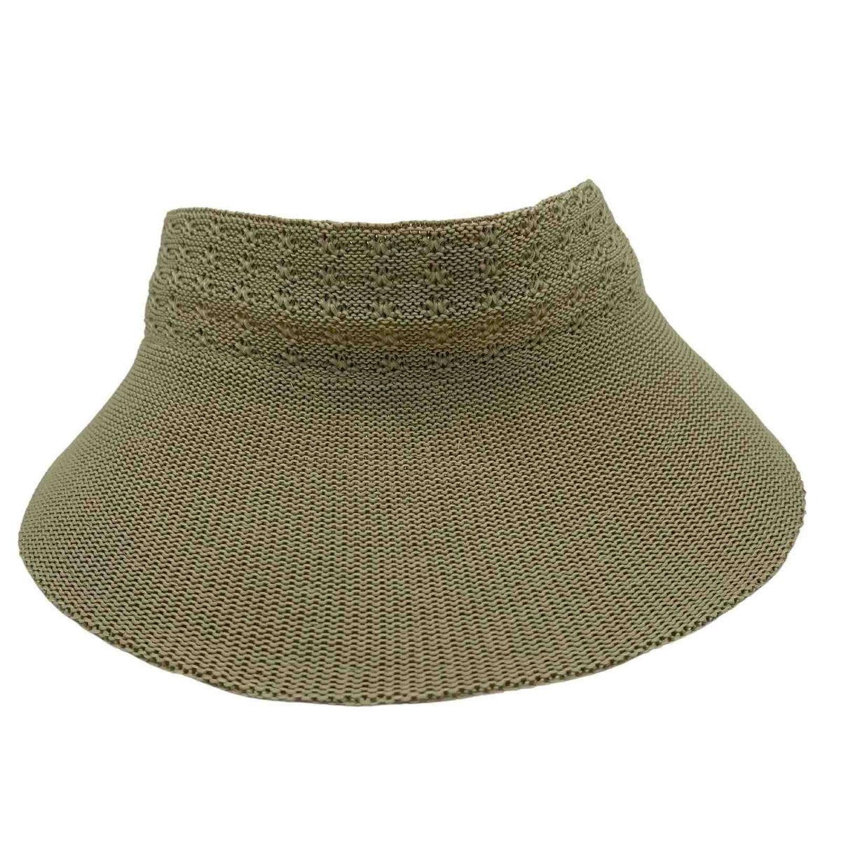 Jacaru 1512 Knitted Roll Up Visor - Foldable & Adjustable (One Size Vegan Friendly)