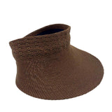 Jacaru 1512 Knitted Roll Up Visor - Foldable & Adjustable (One Size Vegan Friendly)
