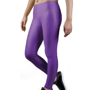 Womens Purple Full Length Leggings (One Size Fits Most)