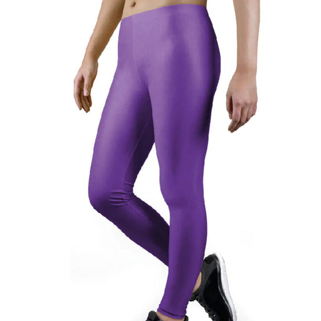 Womens Purple Full Length Leggings (One Size Fits Most)