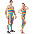 Adult Rainbow Stripe Unitard - Mardi Gras/LGBT Pride (Festival/Party)