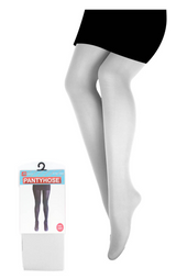White Pantyhose Tights - Womens Stockings Hosiery (One Size)