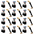 12 Pair Plain Black Knee High School Socks Bulk Pack - Cotton for Girls/Boys (One Size Fits Most)