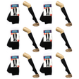 6 Pair Plain Black Knee High School Socks Bulk Pack - Cotton for Girls/Boys (One Size Fits Most)