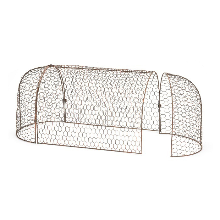 Metal Garden Cloche Tunnel Set - Seedling Guard & Plant Protector ...