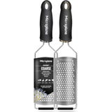 Microplane Gourmet Coarse Grater Black Stainless Steel 32cm Non Slip Handle