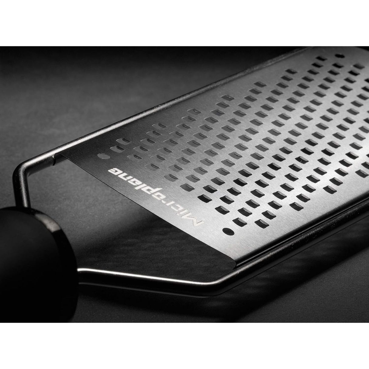 Microplane Gourmet Coarse Grater Black Stainless Steel 32cm Non Slip Handle