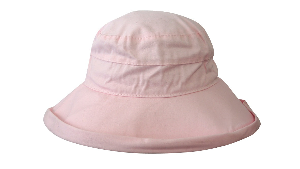 Jacaru 1530 Cotton Beach Hat - Foldable & UPF 50+ (One Size Vegan Friendly)