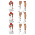 3x Womens Lace Trim Ruffle Ankle Socks Pack - White (Frilly Trim Party Sox)