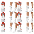 6x Womens Lace Trim Ruffle Ankle Socks Bulk Pack - White (Frilly Trim Party Sox)