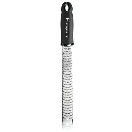 Microplane Premium Classic Zester Grater Black Stainless Steel Soft Grip Handle